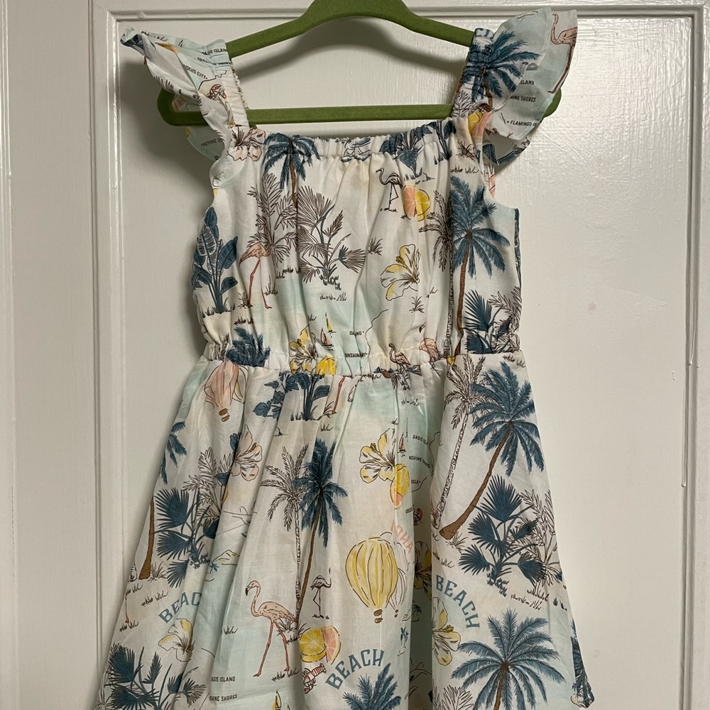 Janie & Jack Tropical Print Kids Dress Size 2T